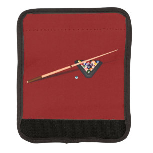 Maroon Billiard Table Luggage Handle Wrap