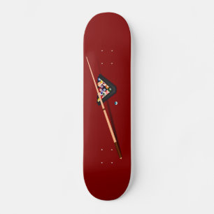 Maroon Billiard Table Skateboard