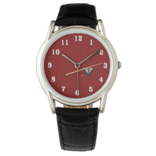 Maroon Billiard Table Watch
