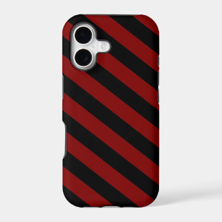 Maroon & Black Stripes iPhone 5 17 Case