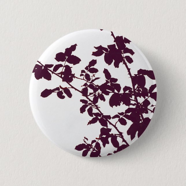 Maroon Branches Button (Front)