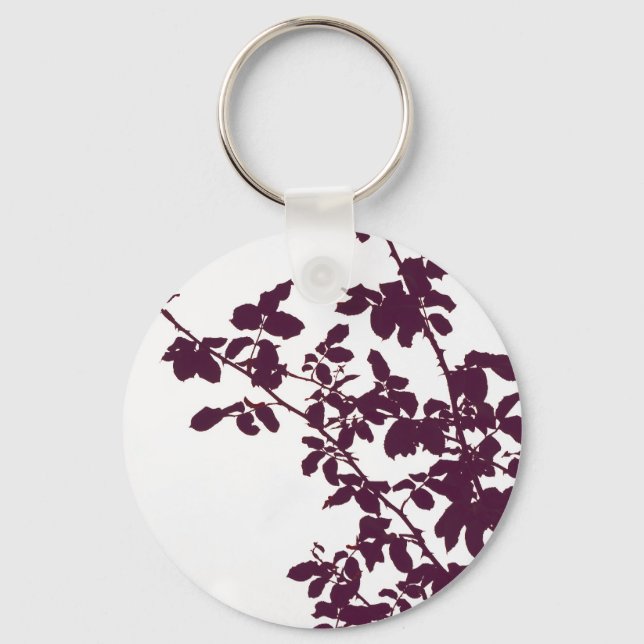 Maroon Branches Keychain (Front)