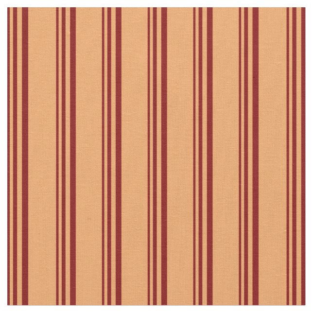 Maroon & Brown Pattern Fabric (Close Up)