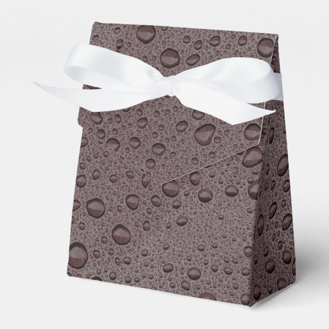 Maroon brown water droplets favor boxes (Front Side)