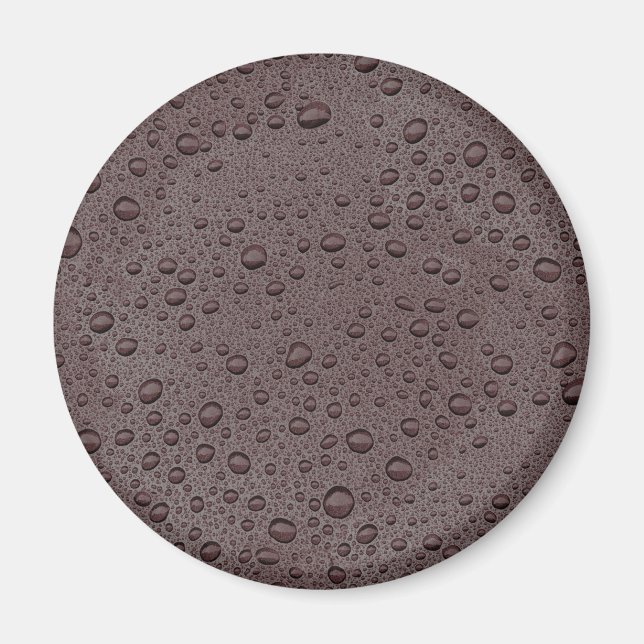 Maroon brown water droplets magnet (Front)