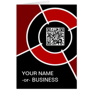 maroon bullseye QR code