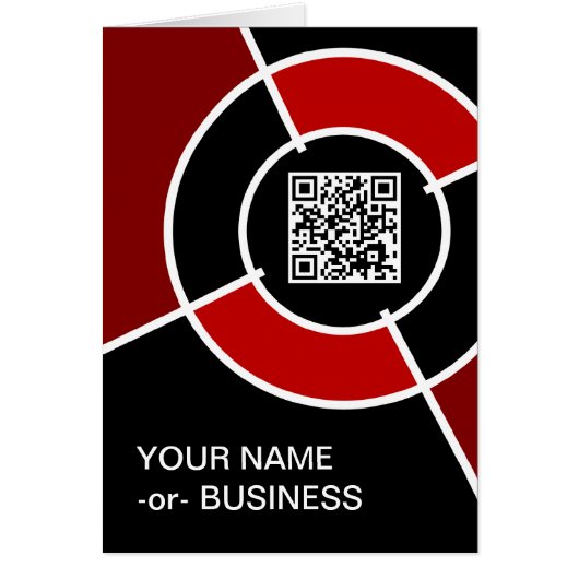 maroon bullseye QR code (Front)