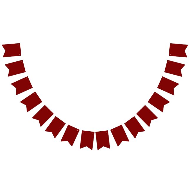 Maroon Bunting Flags (All)