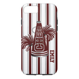 Maroon Cheerleader Custom iPhone 7 Case