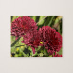 Maroon Chrysanthemums Jigsaw Puzzle