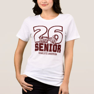 Maroon Class of 2026 Graduation Tri-Blend Shirt