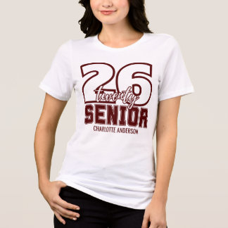 Maroon Class of 2026 Graduation Tri-Blend Shirt