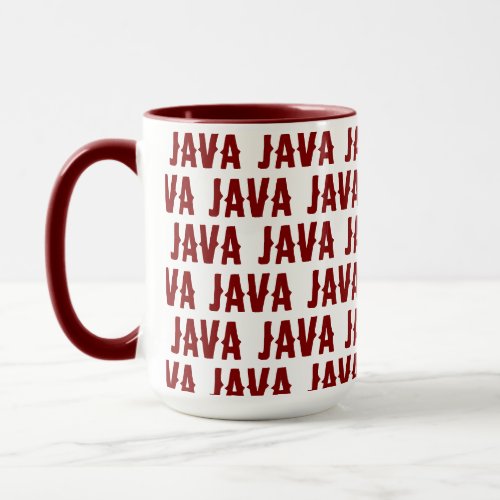 Maroon Coffee Mug Java Great Gift Idea
