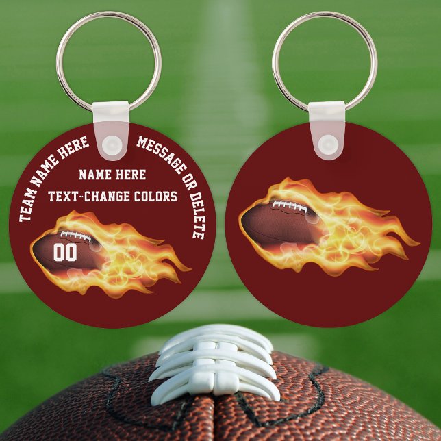 Maroon, Custom Football Keychains, CHANGE COLORS Keychain (Creator Uploaded)