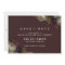 Maroon & Elegant Floral | Romantic Dark Red