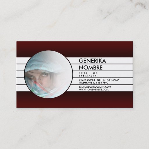 Customizable maroon faded window business card templates