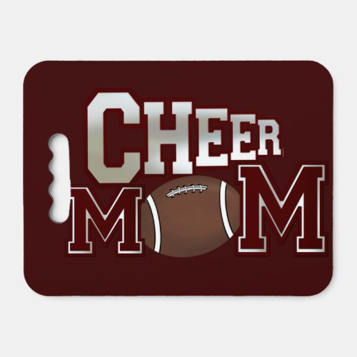 Maroon Football Cheer Mom Seat Cushion