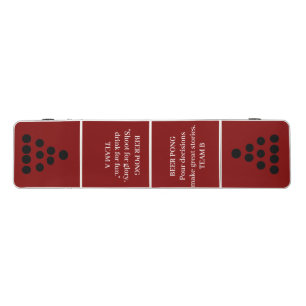 Maroon Fun quotes Custom Beer Pong Table