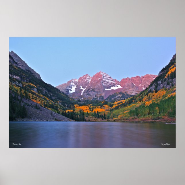 Maroon Glow Poster (Front)