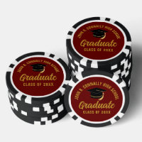 Maroon Gold Graduate Custom Graduation