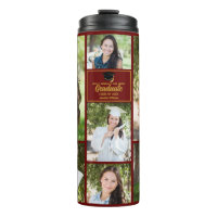 Maroon Gold Graduate Photo Collage Graduation