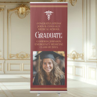 Maroon Gold Medical School Photo Graduation Party