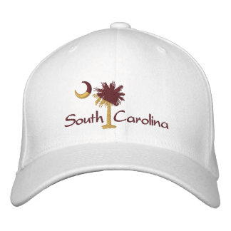 Maroon/Gold SC Palmetto Moon Embroidered Hat