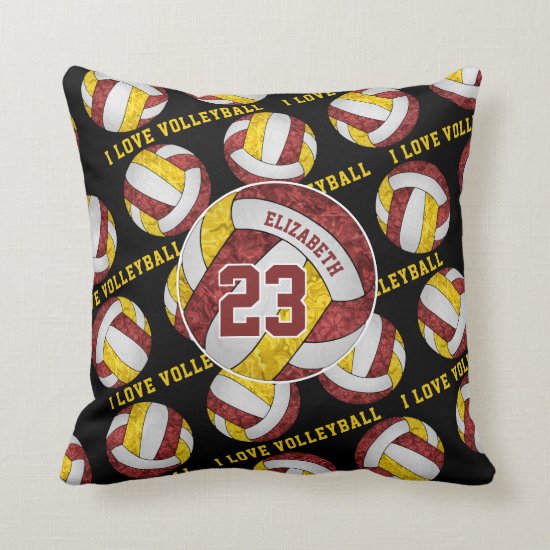 katzdzynes: Girls volleyball maroon gold team colors gifts