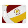 maroon gold team colors volleyball mom dad seat cushion