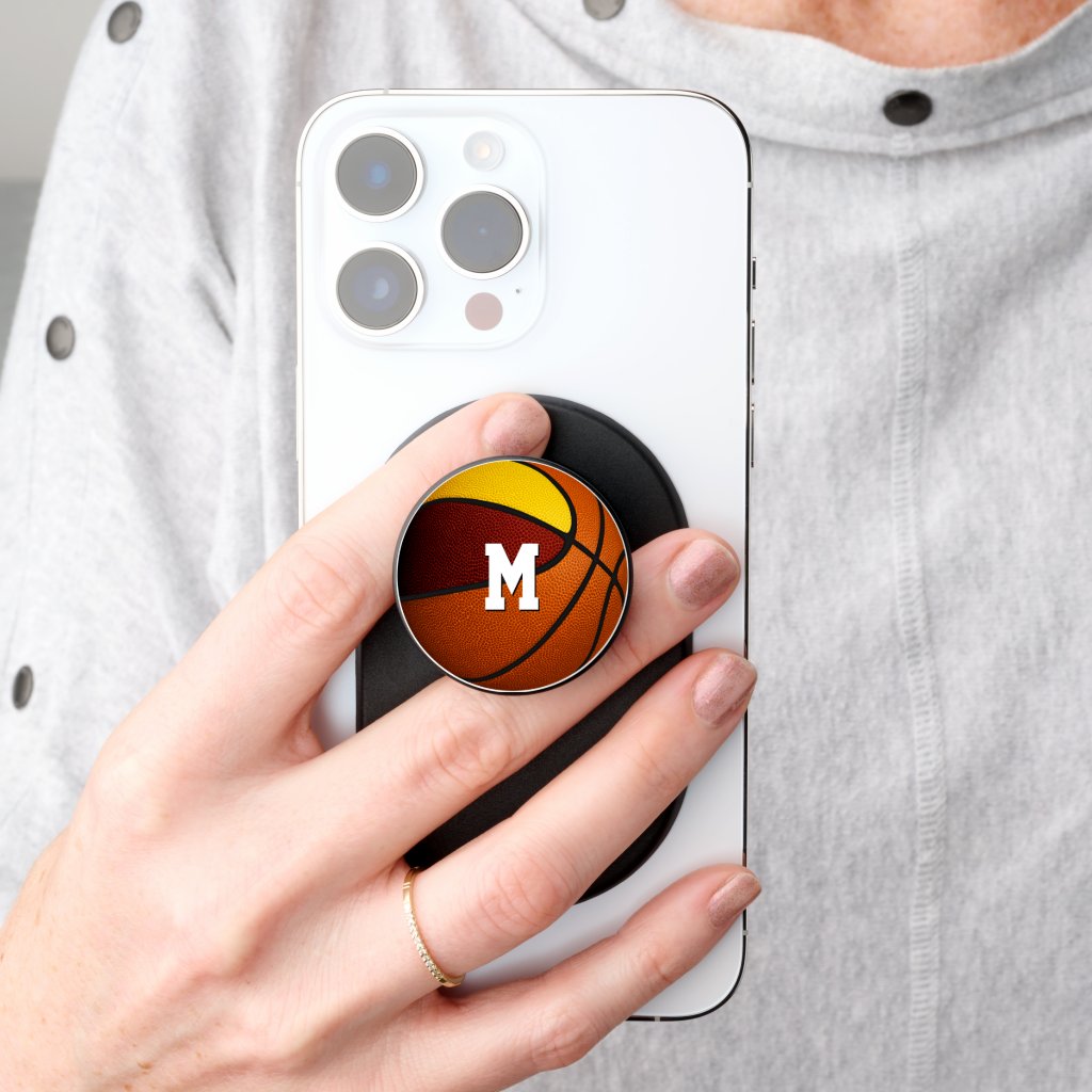 maroon gold team sports colors basketball PopSocket