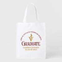 Maroon Gold Veterinary School Graduation Custom
