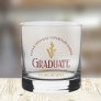 Maroon Gold Veterinary School Graduation Custom Whiskey Glass