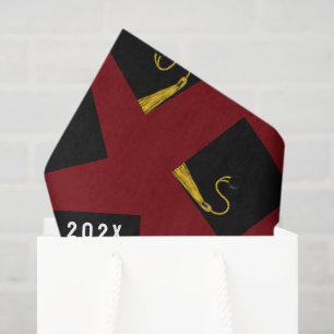 Maroon Graduation Tissue Paper