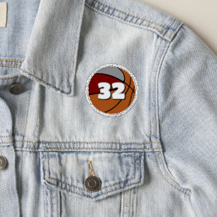 maroon gray or ANY team colors basketball player Patch
