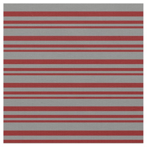 Maroon & Grey Lined Pattern Fabric