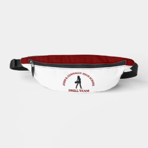 Maroon High School Drill Team Dancer Personalized Fanny Pack