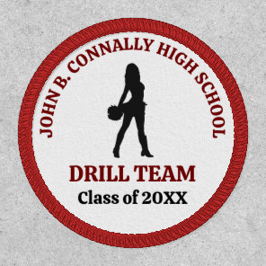 Maroon High School Drill Team Dancer Personalized Patch
