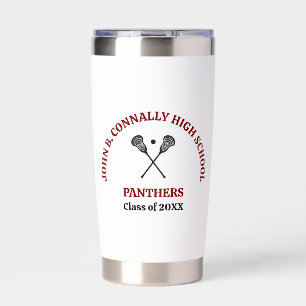 Maroon High School Lacrosse Team Personalized Insulated Tumbler