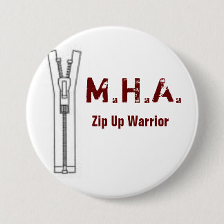 Maroon Hoodie Army Round Pin