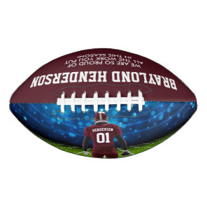 Maroon Jersey Personalized Player Football