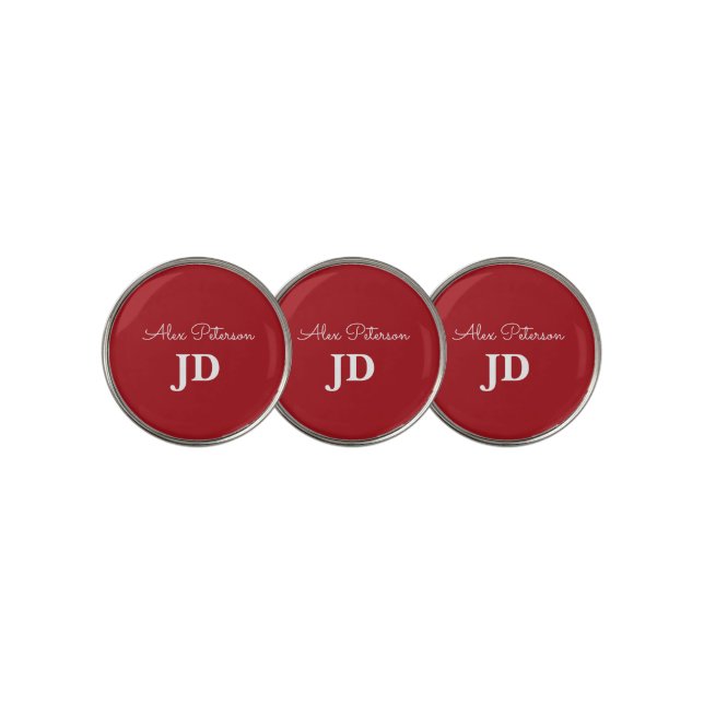 Maroon Lawyer  Golf Ball Marker (3 Up)