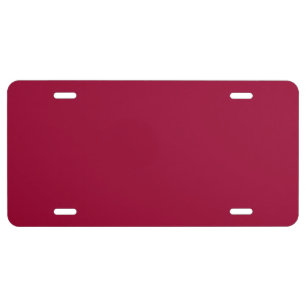 “Maroon” License Plate