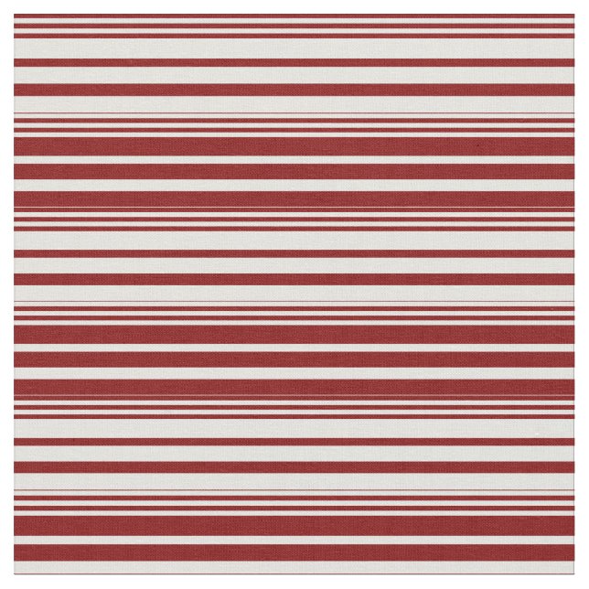 Maroon & Light Cyan Lines Pattern Fabric (Close Up)