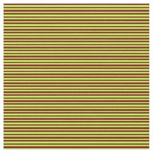 Maroon & Light Green Colored Lines Pattern Fabric