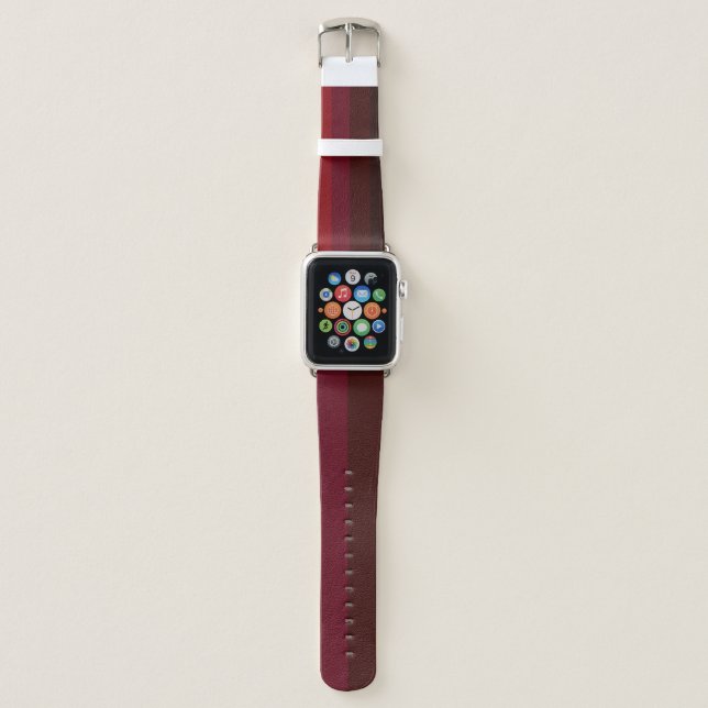 Maroon line Apple Watch Band (Front)