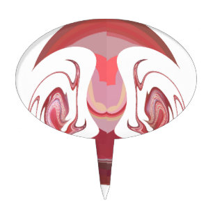 Maroon Majesty: Rustic Radiance Textured African Cake Topper