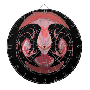 Maroon Majesty: Rustic Radiance Textured African Dart Board