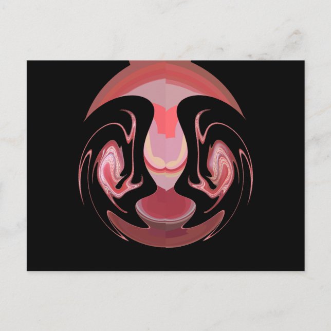 Maroon Majesty: Rustic Radiance Textured African  Postcard (Front)