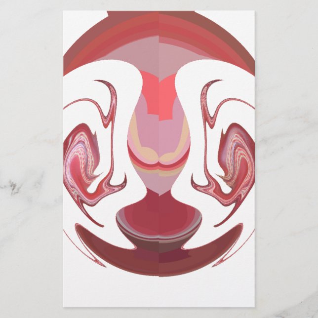 Maroon Majesty: Rustic Radiance Textured African  Stationery (Front)