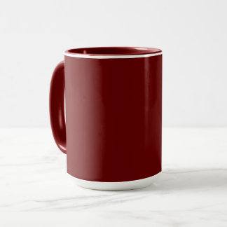 Maroon-maroon simply elegant mug